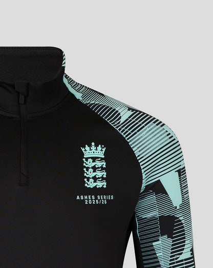 England Cricket Ashes Junior 25/26 Pro Quarter Zip Training Top