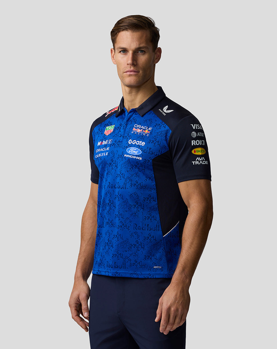 Oracle Red Bull Racing Men's Teamline Polo Shirt - Night Sky