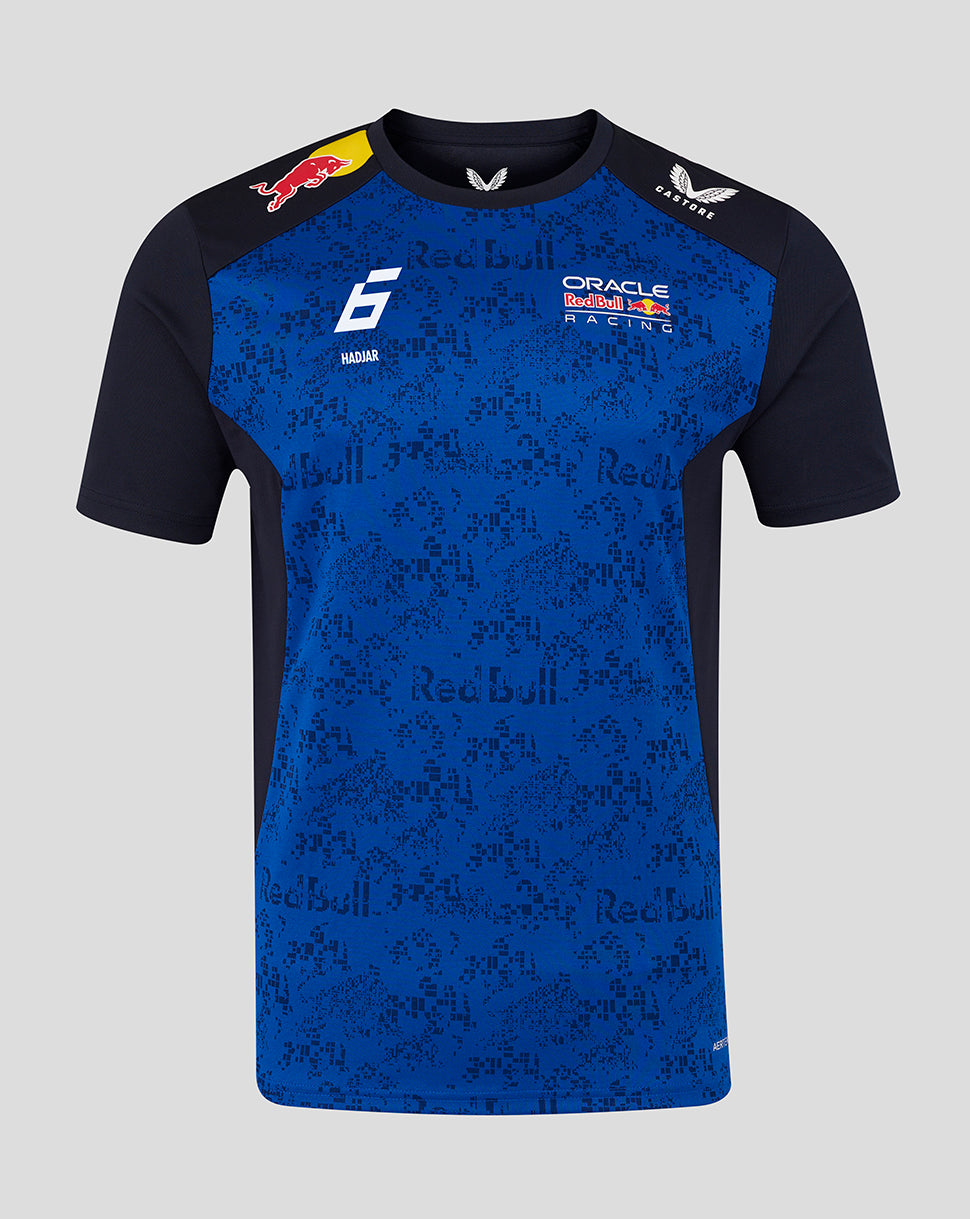 Oracle Red Bull Racing Mens T-Shirt Driver Yuki Tsunoda  - Night Sky / Surf The Web