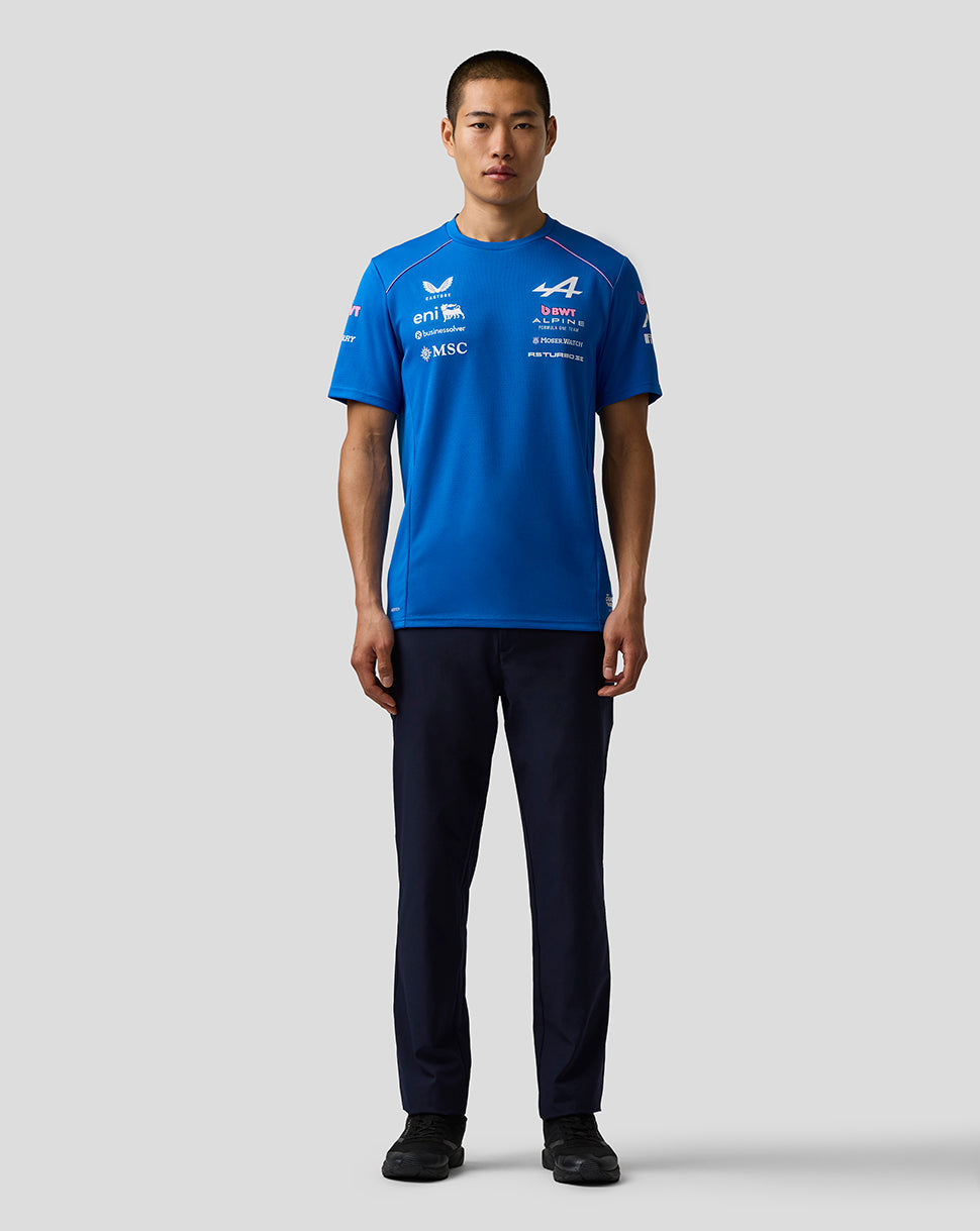Official Men’s BWT Alpine Formula One Team Set Up T-Shirt - Lapis Blue