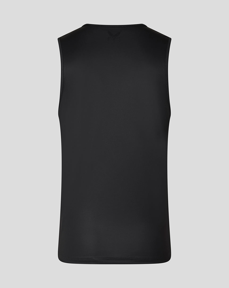 Leicester Tigers Men's 25/26 Vest Straight Back - Black