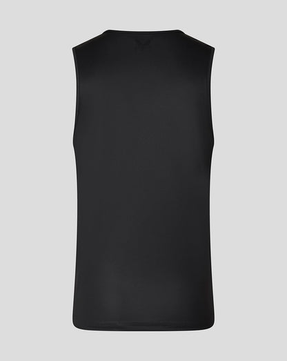 Leicester Tigers Men's 25/26 Vest Straight Back - Black