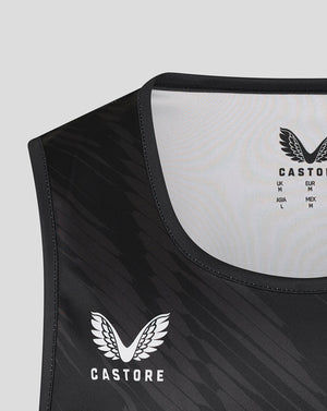 Leicester Tigers Men's 25/26 Vest Straight Back - Black