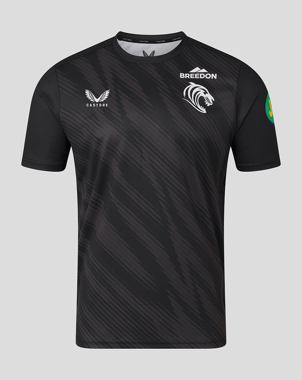Leicester Tigers Men's 25/26 Warm Up T-Shirt - Black