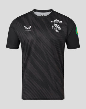 Leicester Tigers Men's 25/26 Warm Up T-Shirt - Black
