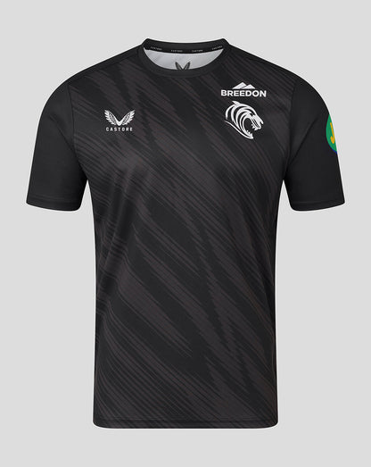 Leicester Tigers Men's 25/26 Warm Up T-Shirt - Black