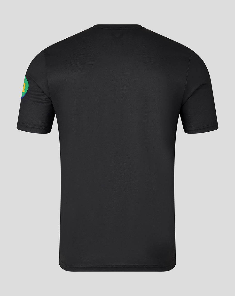 Leicester Tigers Men's 25/26 Warm Up T-Shirt - Black - Black