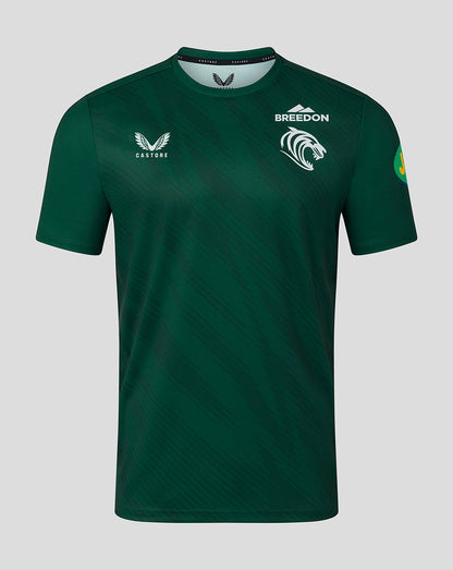 Leicester Tigers Men's 25/26 Warm Up T-Shirt - Dark Green