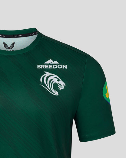 Leicester Tigers Men's 25/26 Warm Up T-Shirt - Dark Green
