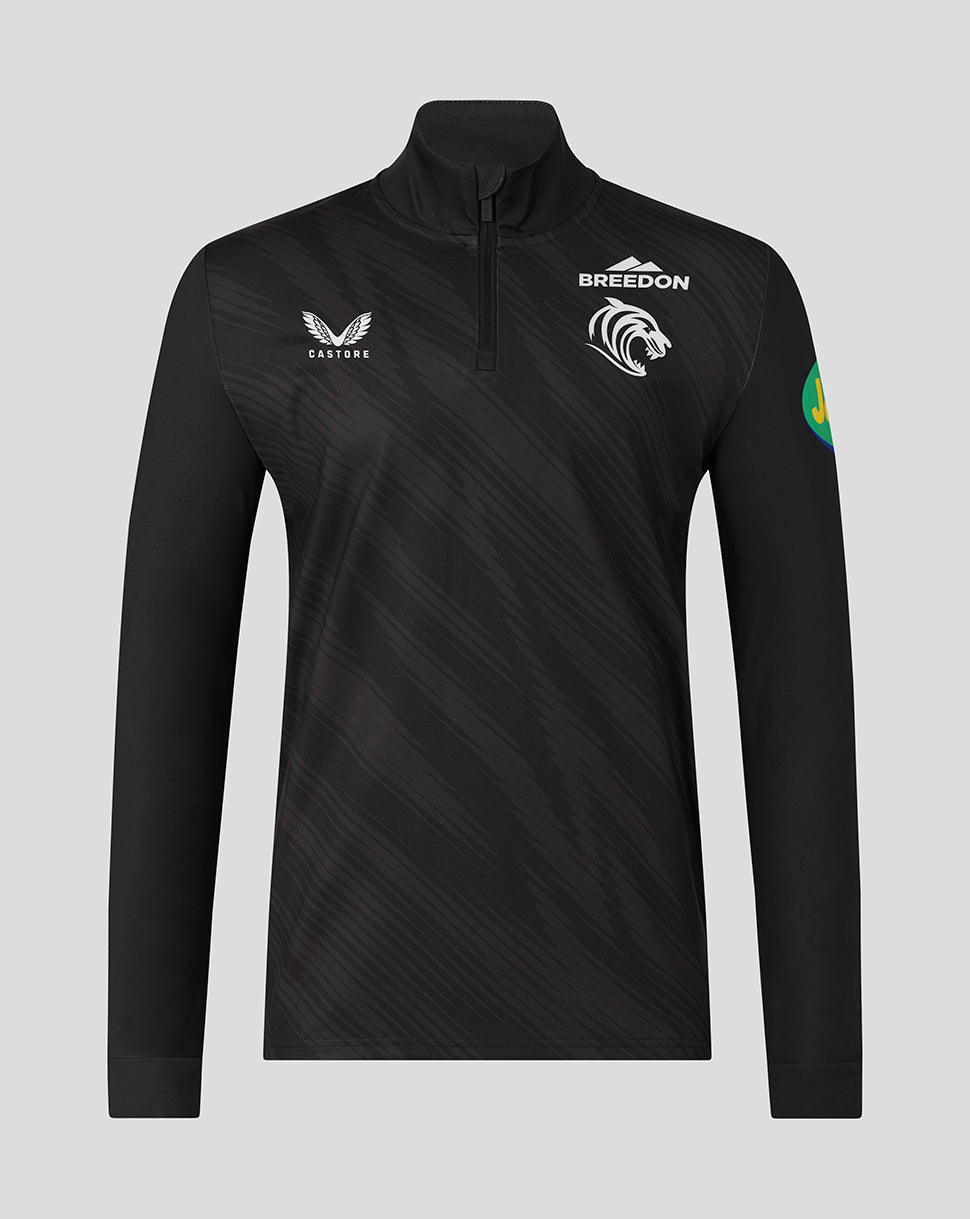 Leicester Tigers Men's 25/26 Training Quarter Zip - Black