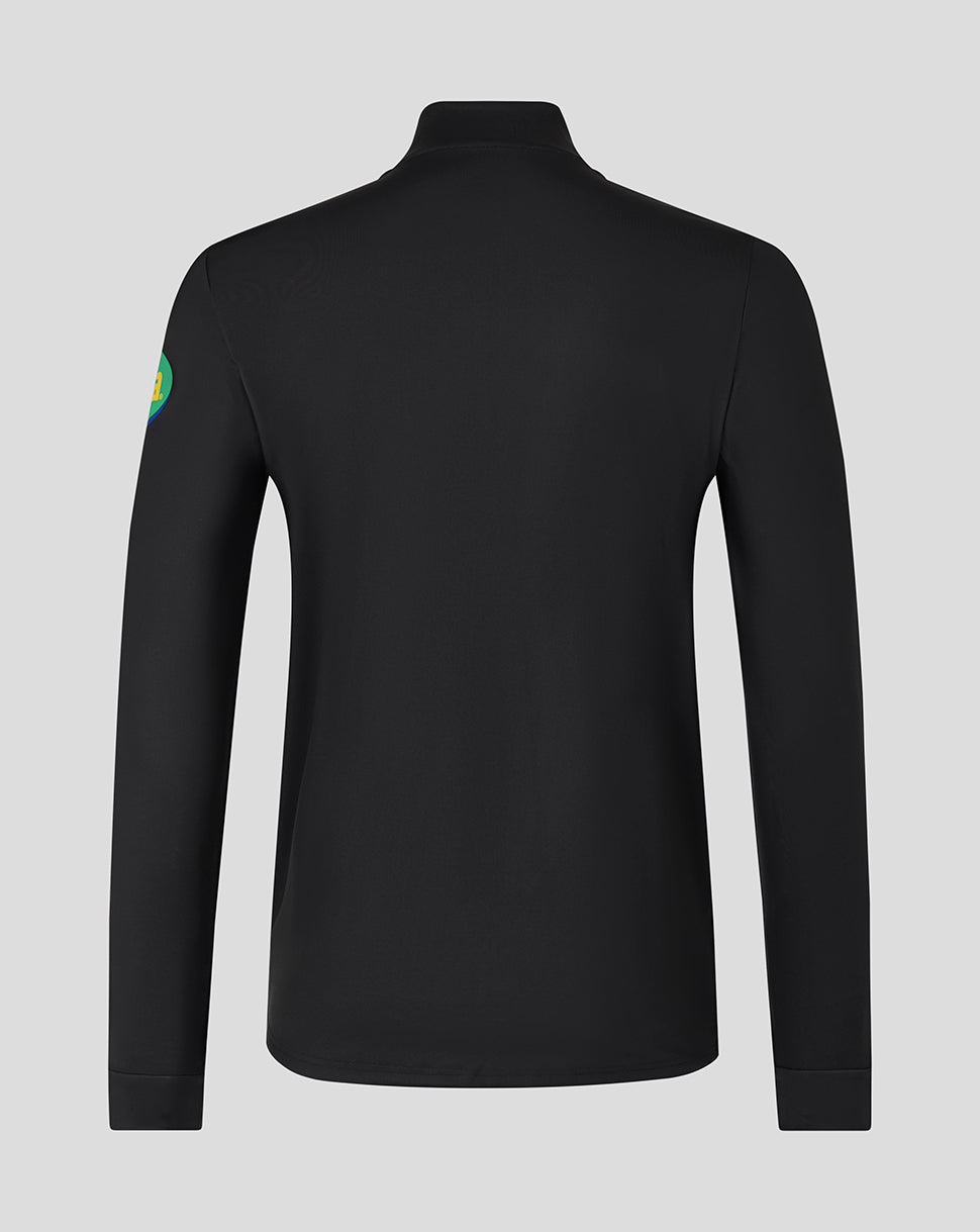 Leicester Tigers Men's 25/26 Training Quarter Zip - Black - Black