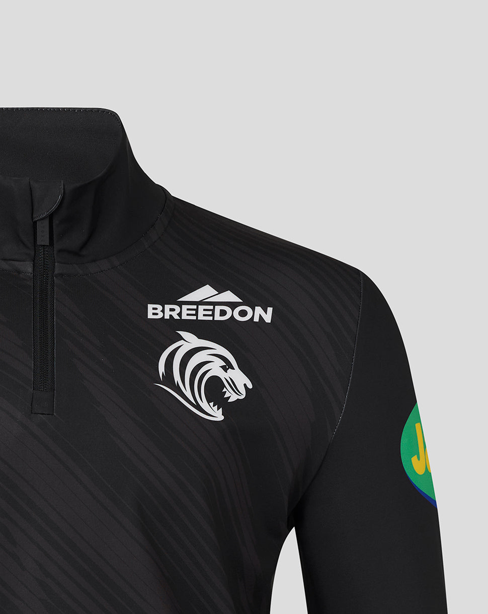 Leicester Tigers Men's 25/26 Training Quarter Zip - Black - Black