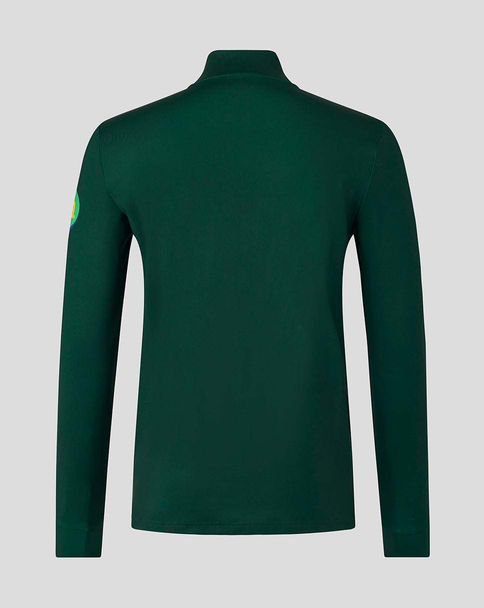 Leicester Tigers Men's 25/26 Training Quarter Zip - Dark Green - Dark Green