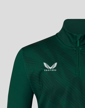 Leicester Tigers Men's 25/26 Training Quarter Zip - Dark Green
