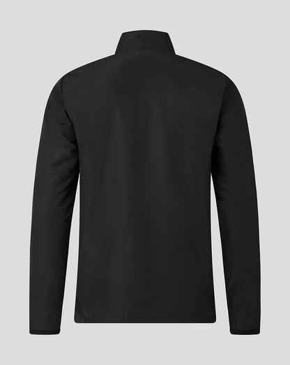 Leicester Tigers Men's 25/26 Woven Pre Match Jacket - Black