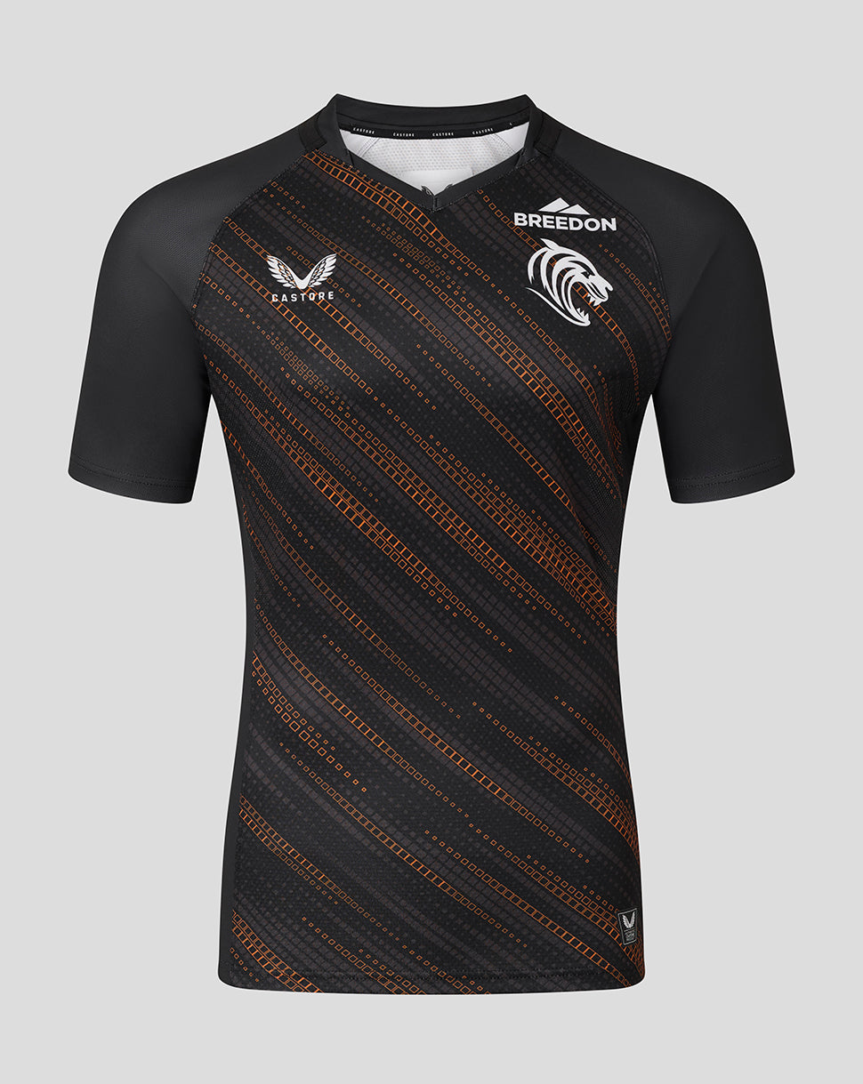 Leicester Tigers Men's 25/26 Warm Up Jersey - Black - Black