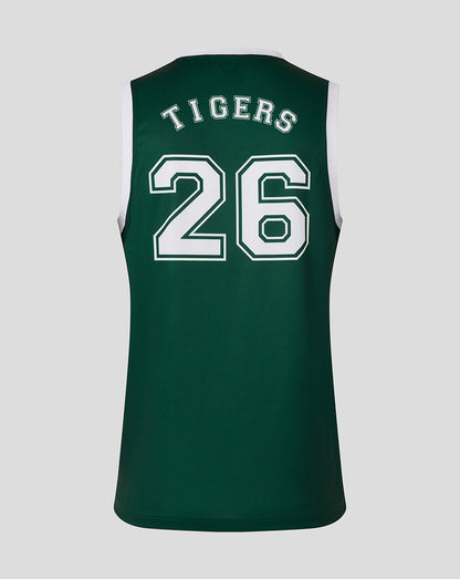 Leicester Tigers Men's 25/26 Training Basketball Vest  - Dark Green