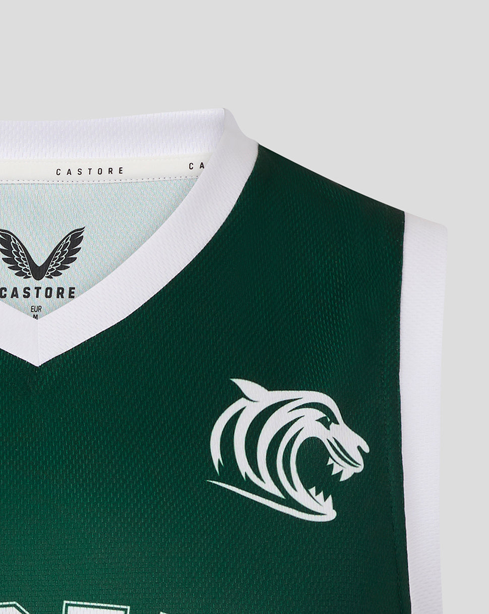 Leicester Tigers Men's 25/26 Training Basketball Vest  - Dark Green
