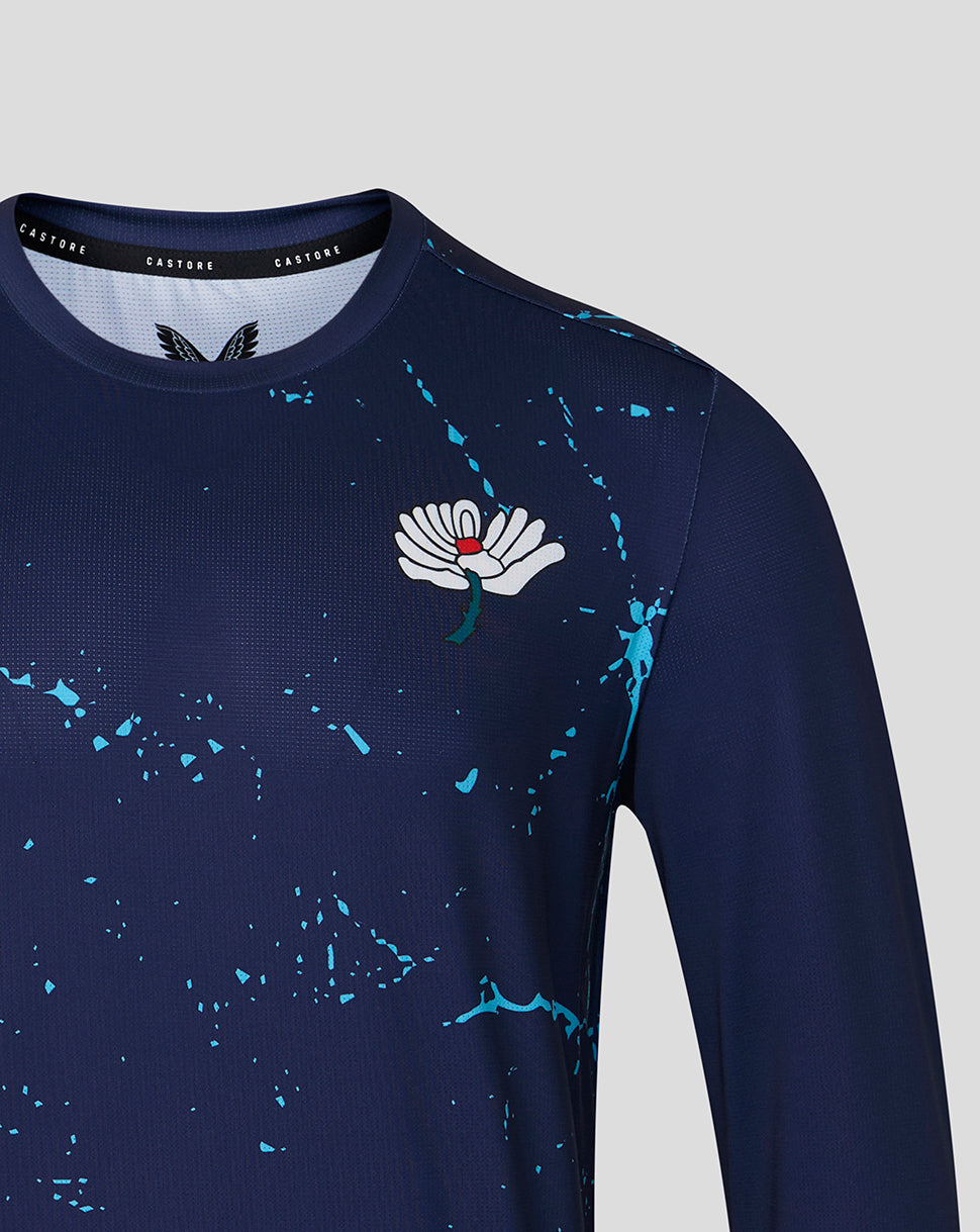 Yorkshire Cricket Men's 26/27 Long Sleeve Performance T-Shirt - Peacoat