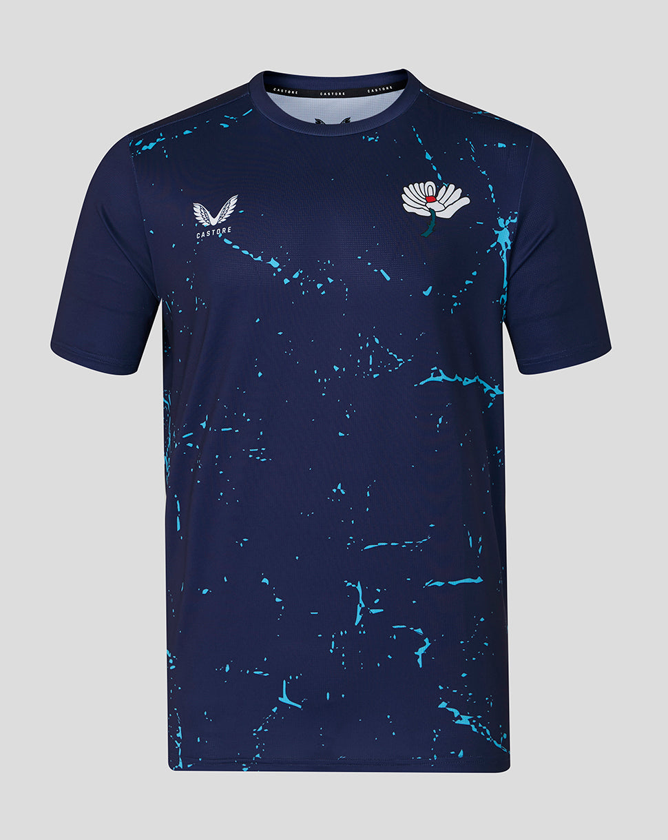 Yorkshire Cricket Men's 26/27 Short Sleeve Performance T-Shirt - Peacoat - Peacoat