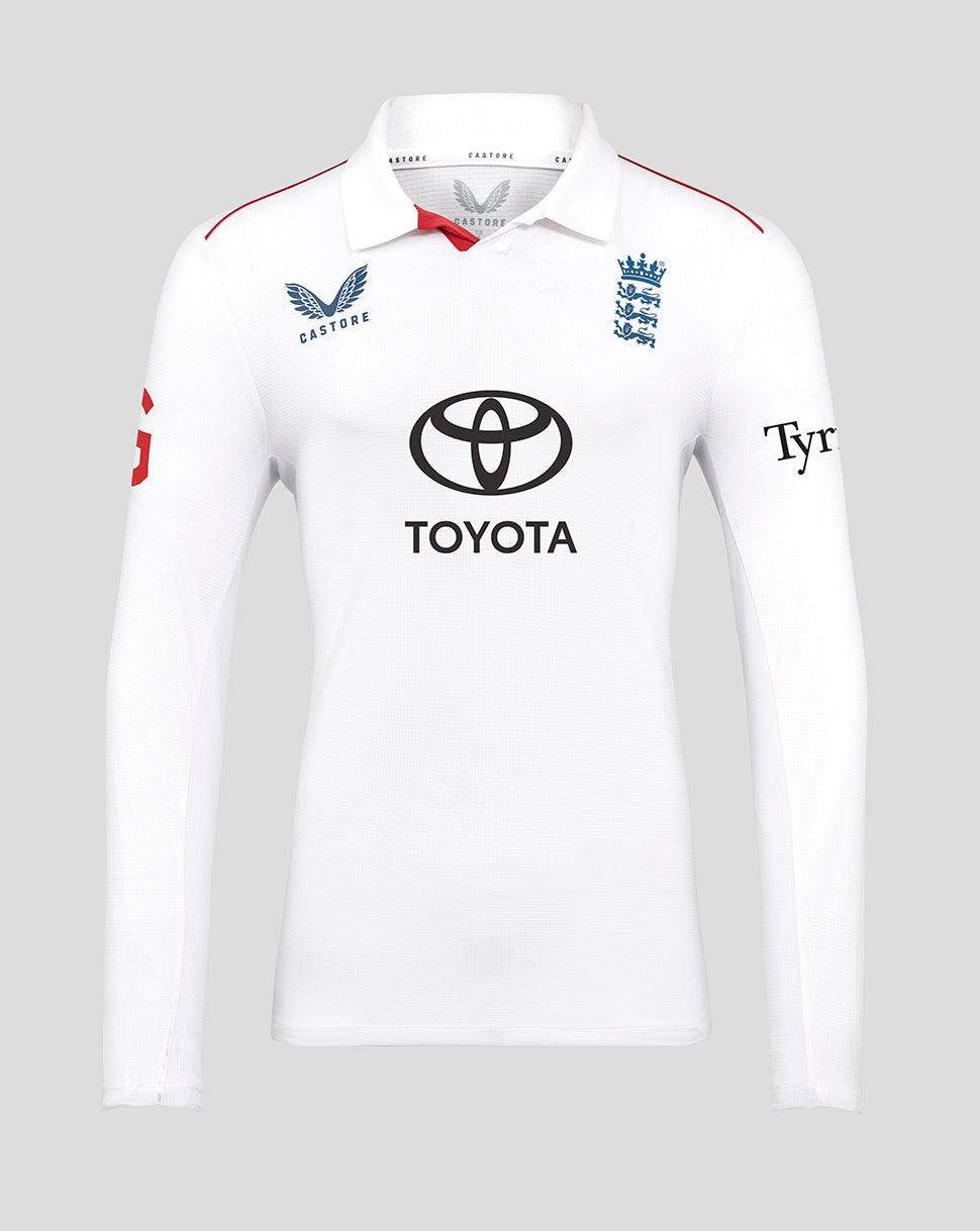 England Cricket Men's 26/27 Test Pro Long Sleeve Shirt