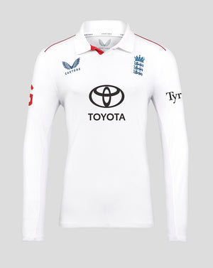 England Cricket Men's 26/27 Test Pro Long Sleeve Shirt