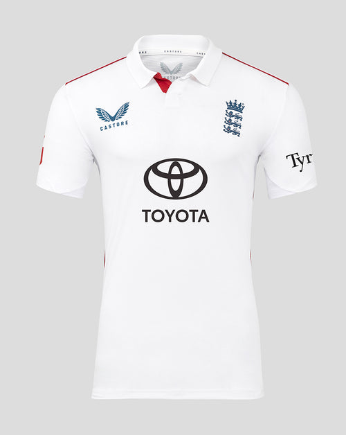 England Cricket Men's 26/27 Test Pro Short Sleeve Shirt
