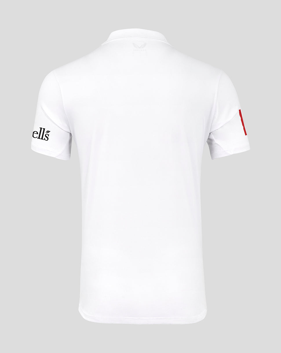 England Cricket Men's 26/27 Test Replica Shirt - Brilliant White