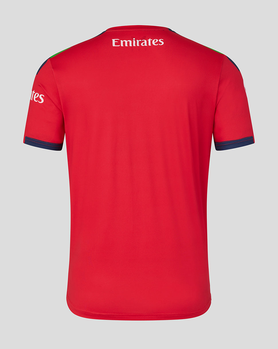 Lancashire Cricket Men's 26/27 T20 Short Sleeve Jersey - Red - True Red
