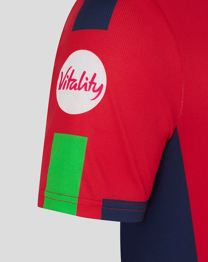 Lancashire Cricket Men's 26/27 T20 Short Sleeve Jersey - Red