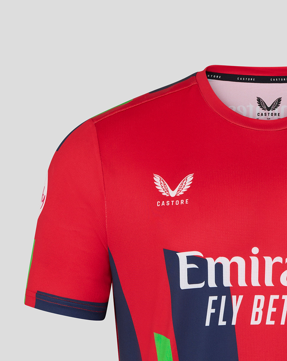 Lancashire Cricket Men's 26/27 T20 Short Sleeve Jersey - Red - True Red