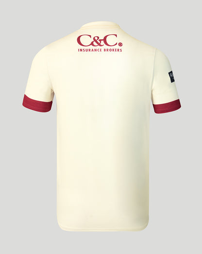 Lancashire Cricket Men's 26/27 County Champs Short Sleeve Jersey - Cream