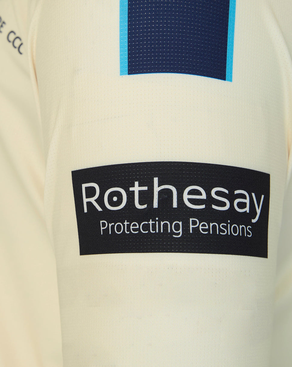 Yorkshire Cricket Men's 26/27 County Champs Short Sleeve Jersey - Cream - Cannoli Cream