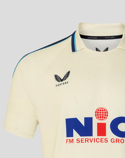 Yorkshire Cricket Men's 26/27 County Champs Short Sleeve Jersey - Cream