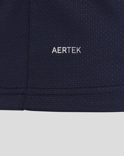 Navy blue fabric with 'AERTEK' logo on a white background
