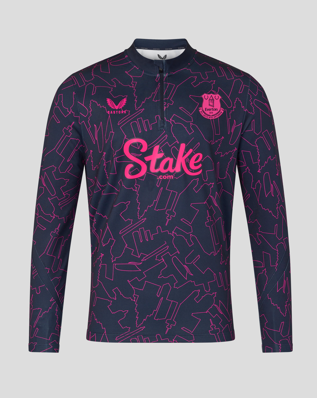 Everton FC 25/26 Men's At Night Pre Match Midlayer - Blue