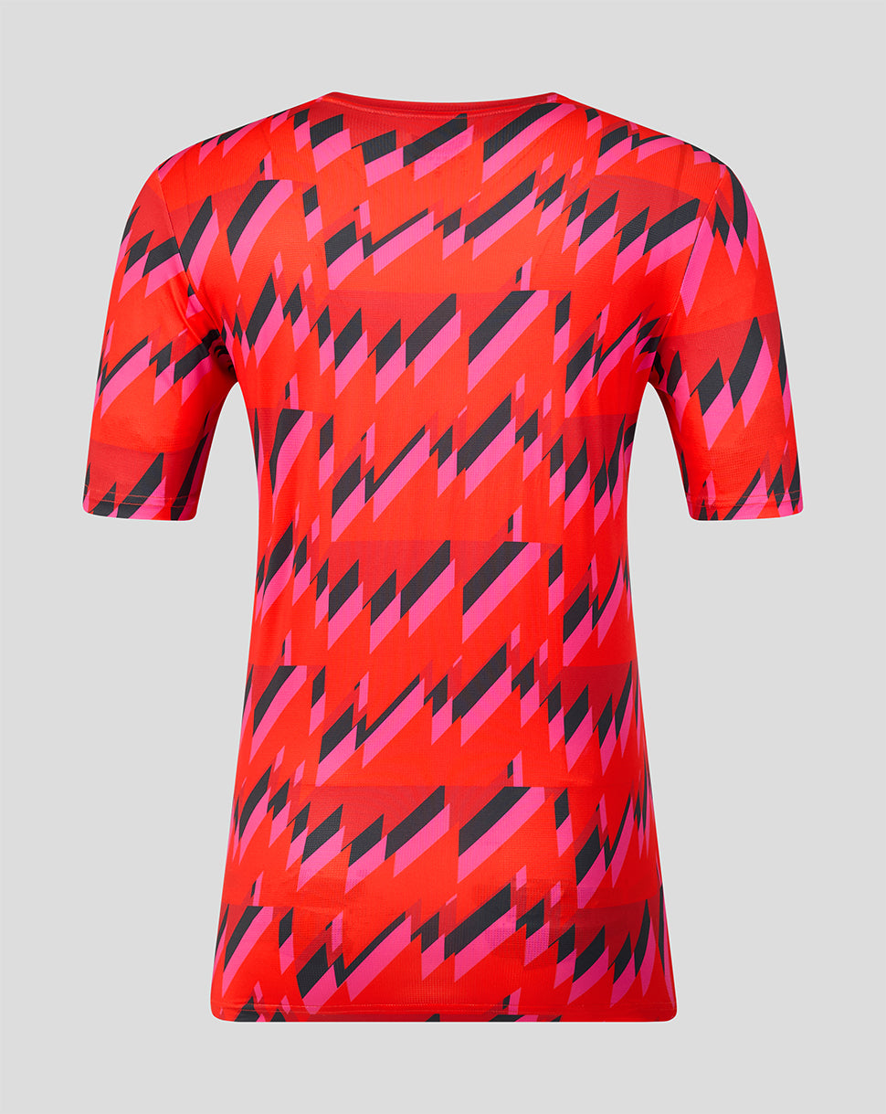 Welsh Fire The Hundred Womens 2026 Short Sleeve Training T-Shirt - Red