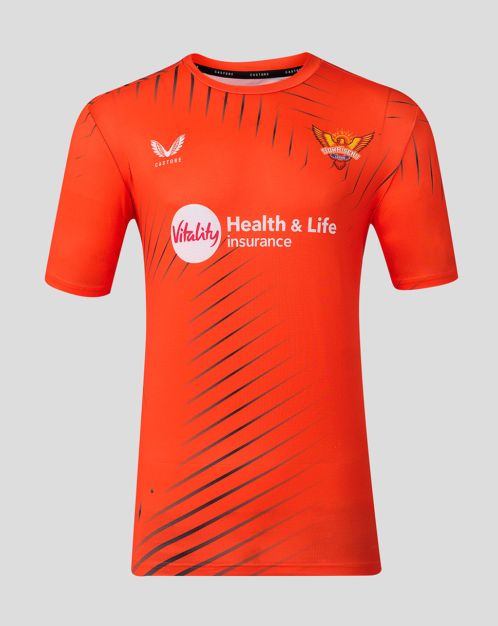 Mens Sunrisers Leeds The Hundred Short Sleeve Training T-Shirt 2026 - Orange
