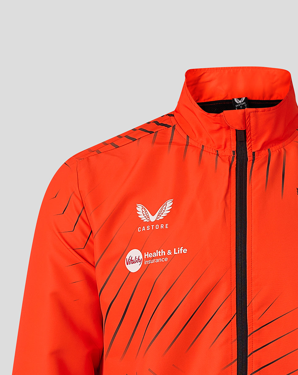 Mens Sunrisers Leeds The Hundred Woven Pre Match Jacket 2026 - Orange