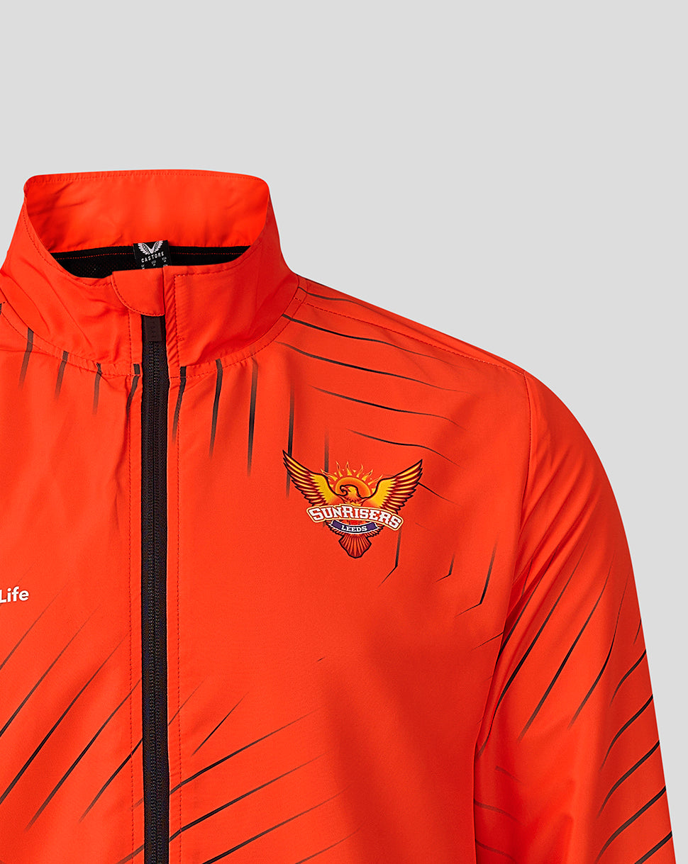 Mens Sunrisers Leeds The Hundred Woven Pre Match Jacket 2026 - Orange