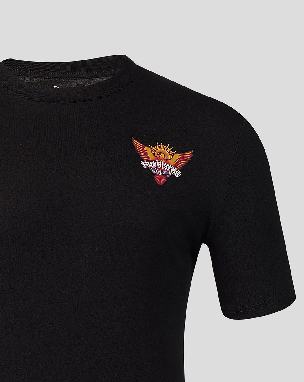 Mens Sunrisers Leeds The Hundred Small Wings T-Shirt 2026 - Black
