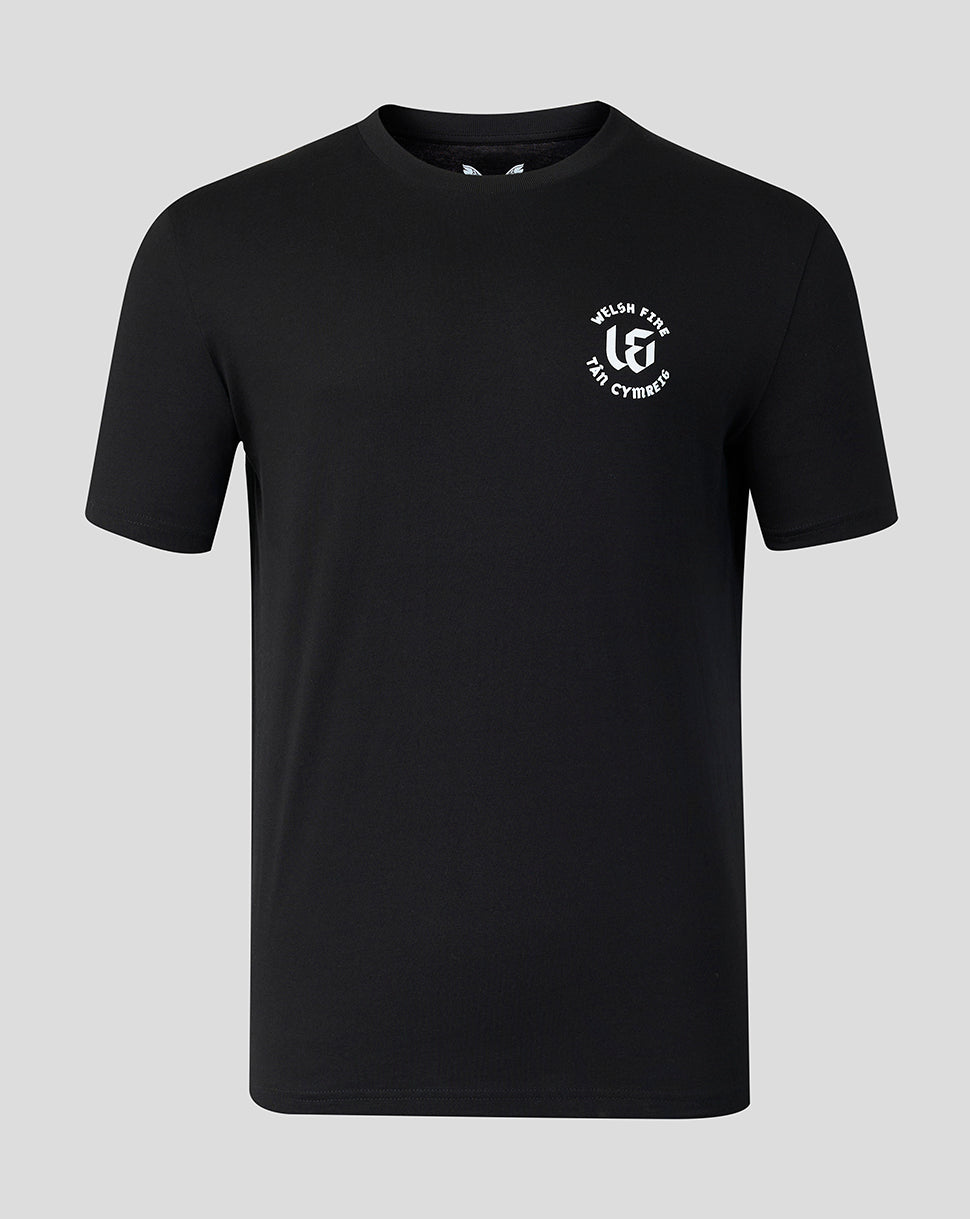 Men's Welsh Fire Fuel The Fire T-Shirt Black