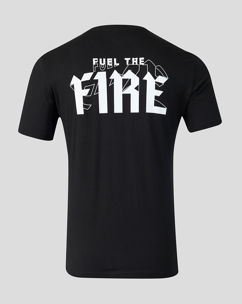 Men's Welsh Fire Fuel The Fire T-Shirt Black