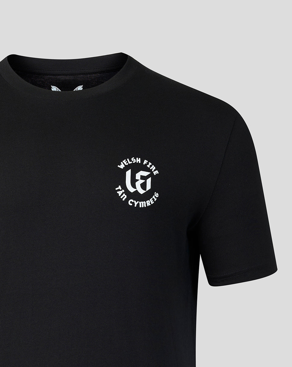 Men's Welsh Fire Fuel The Fire T-Shirt Black