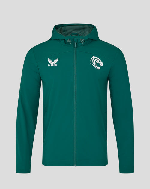 Leicester Tigers Men's 25/26 Training Rain Jacket - Botanical Garden