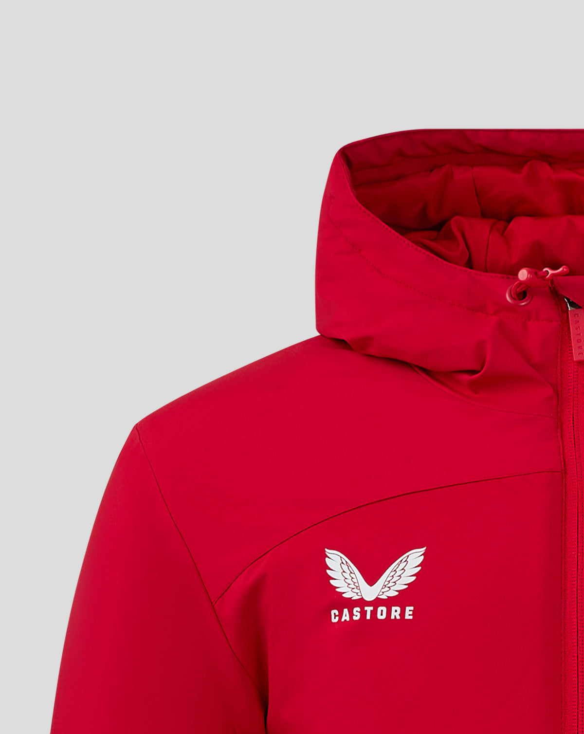 Mens Long Length Bench Jacket - True Red - True Red