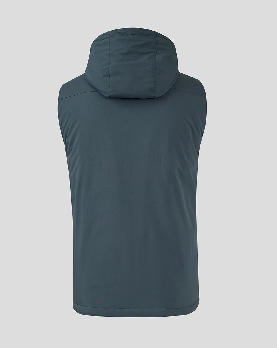 Mens Hooded Gilet - Dark Slate