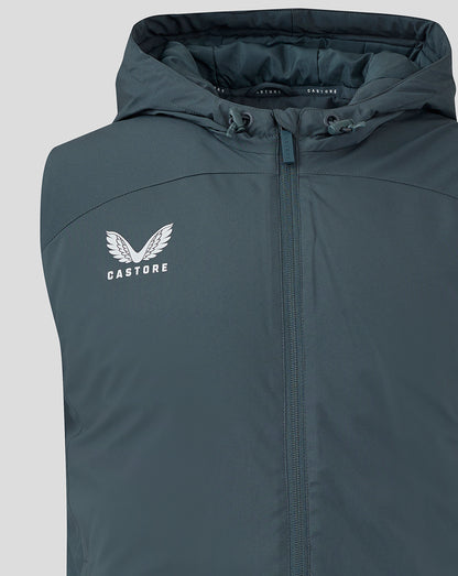 Mens Hooded Gilet - Dark Slate