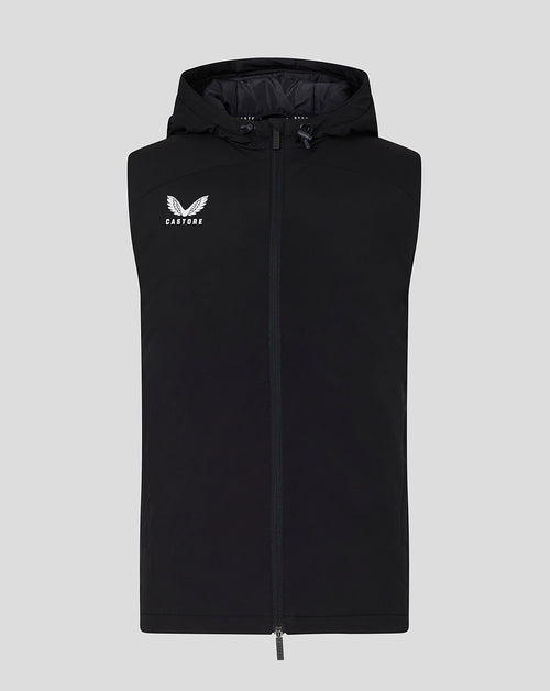 Men's Hooded Gilet - Caviar