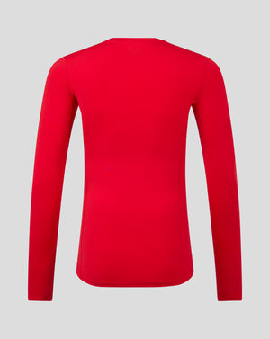 Mens Baselayer Long Sleeve Top - True Red